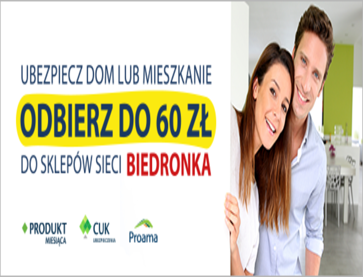 Bony do Biedronki za ubezpieczenie w Proama - gratis!
