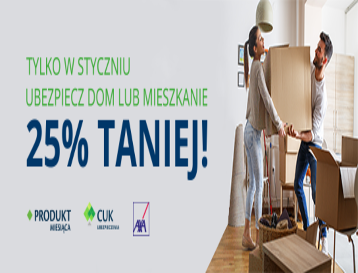Styczniowy Produkt Miesiąca CUK Ubezpieczenia i AXA