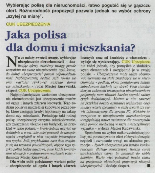 Polisy dla nieruchomości są bardzo różnorodne. Podpowiadamy na co zwrócić uwagę przy ubezpieczaniu mieszkania i domu.