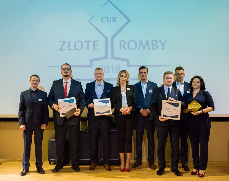 Podczas gali Złotych Rombów nagrody za sprzedaż oraz statuetki Kreatorów Misji trafiły do najlepszych w CUK Ubezpieczenia.
