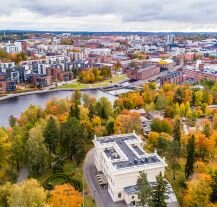 Widoczne na zdjęciu Tampere to drugie co do wielkości miasto Finlandii. 