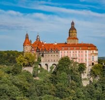 Zdjęcie Zamku Książ, dawnej rezydencji śląskich rodów rycerskich.