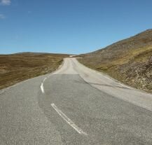 Droga prowadząca na Nordkapp w Norwegii.