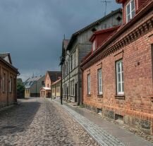 Ulice miasta Viljandi, jednego z najstarszych miejscowości w Estonii