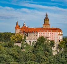 Zamek Książ, jedna z największych atrakcji turystycznych Dolnego Śląska.