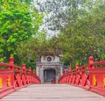 Hanoi – Świątynia Ngoc Son na jeziorze Hoan Kiem