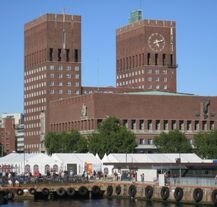 Ratusz w Oslo.