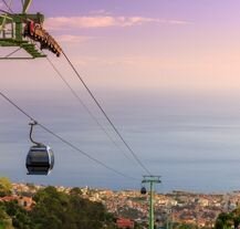 Kolejka linowa z Funchal na wzgórze Monte, Madera