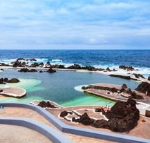 Naturalne baseny lawowe w Porto Moniz, Madera