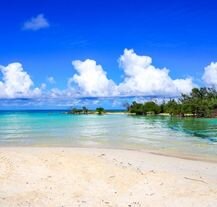 Wyspa Cayo Coco w pobliżu Kuby