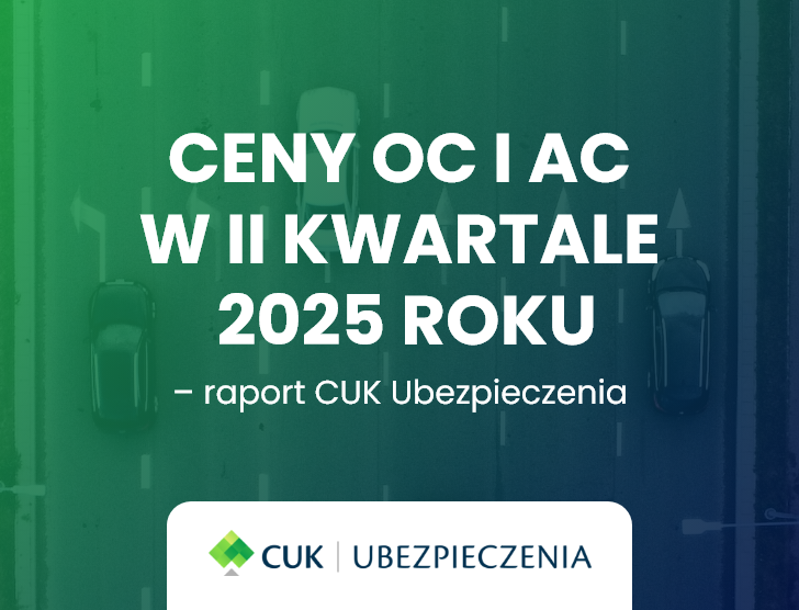 Ceny OC i AC w drugim kwartale 2025 roku – raport CUK Ubezpieczenia