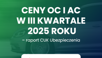 Ceny OC i AC w trzecim kwartale 2025 roku – raport CUK Ubezpieczenia
