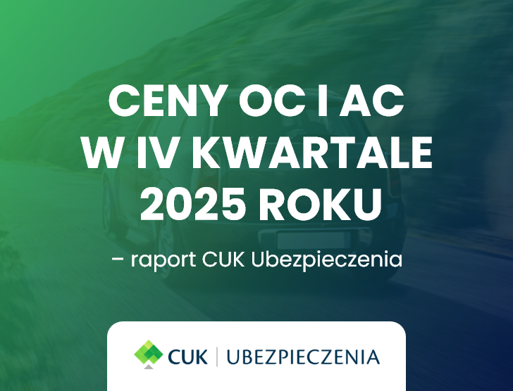 Ceny OC i AC w czwartym kwartale 2025 roku – raport CUK Ubezpieczenia