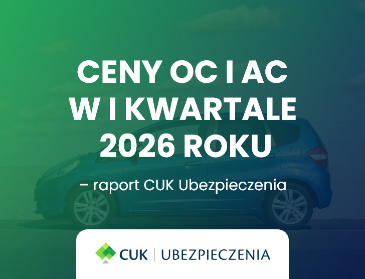 Ceny OC i AC w pierwszym kwartale 2026 roku – raport CUK Ubezpieczenia