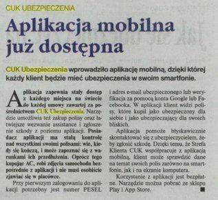 Aplikacja mobilna CUK Ubezpieczenia to nowoczesne rozwiązanie dla klientów, dla których liczy się łatwy dostęp do polis.