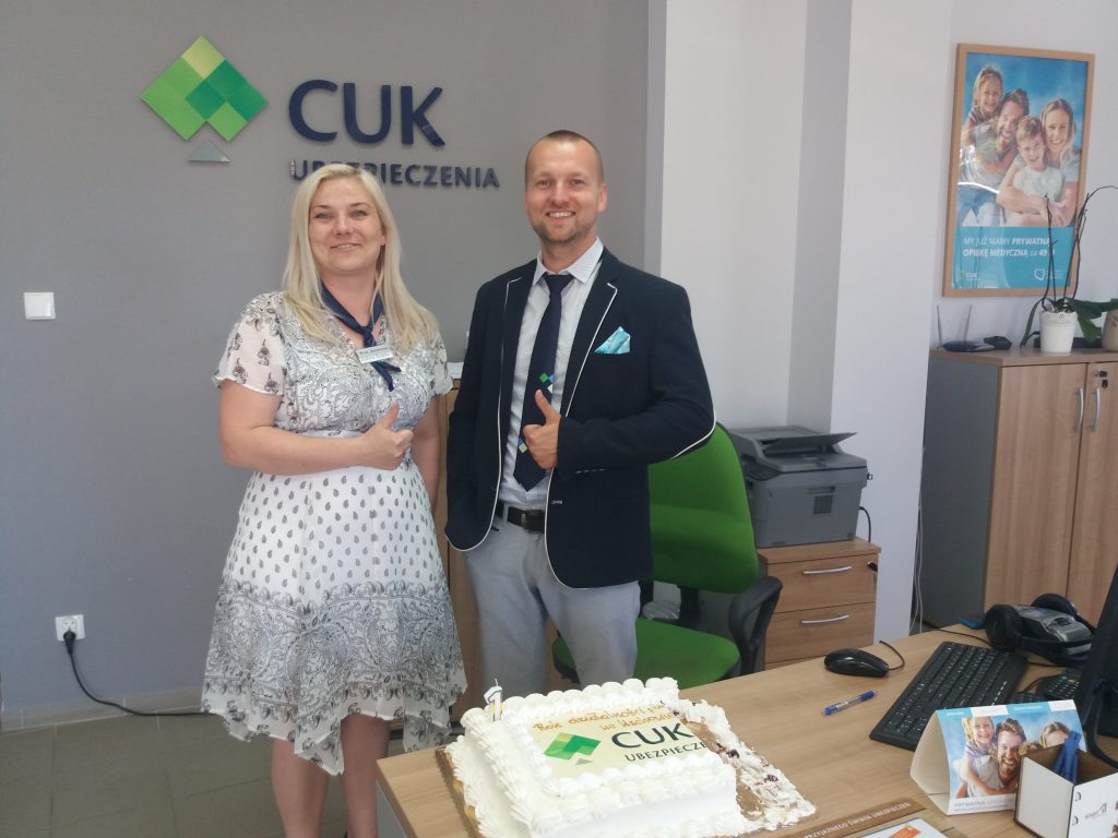 W czerwcu 2018 r. placówka franczyzowa CUK Ubezpieczenia we Wschowie skończyła już pierwsze urodziny.