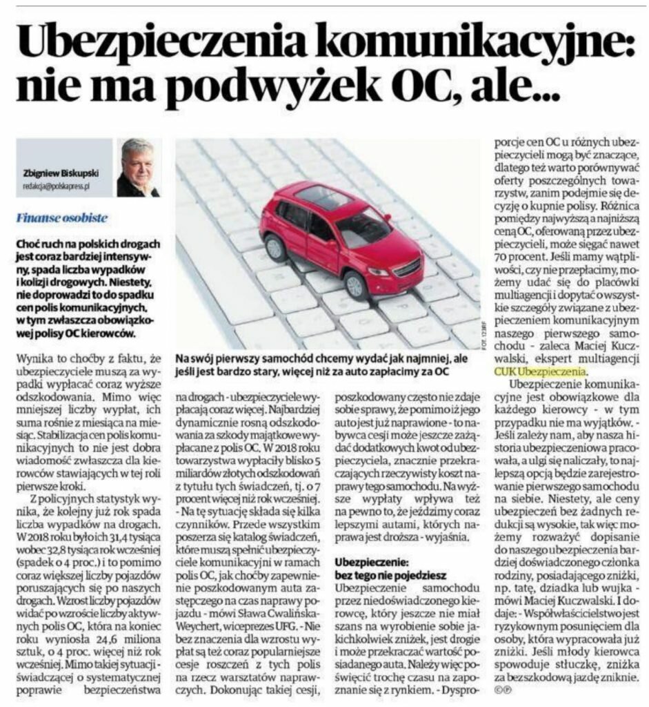 W niektórych towarzystwach polisa OC dla starszego auta może przewyższać cenę samochodu. Porównaj ceny i kup tańsze OC.