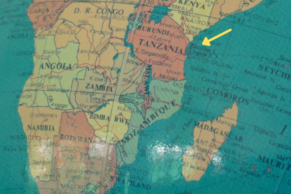 Gdzie leży Zanzibar?