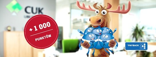Kupując polisę w CUK Ubezpieczenia, dużo zyskujesz! Otrzymaj aż 1000 punktów Payback za zakup ubezpieczenia.