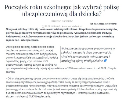 NNW ucznia to ochrona nie tylko podczas lekcji, ale i cały czas poza szkołą. Polisa kupiona indywidualnie może się opłacać.