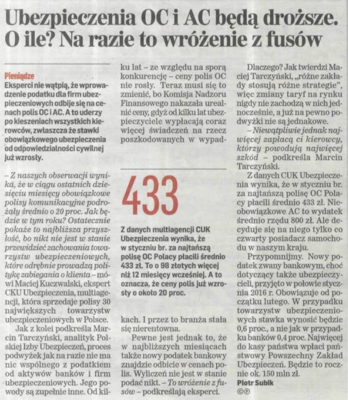 Trudno przewidzieć ceny OC i AC w nadchodzących miesiącach. Stawki OC już wzrosły, ale nie wiemy czy trend się utrzyma.