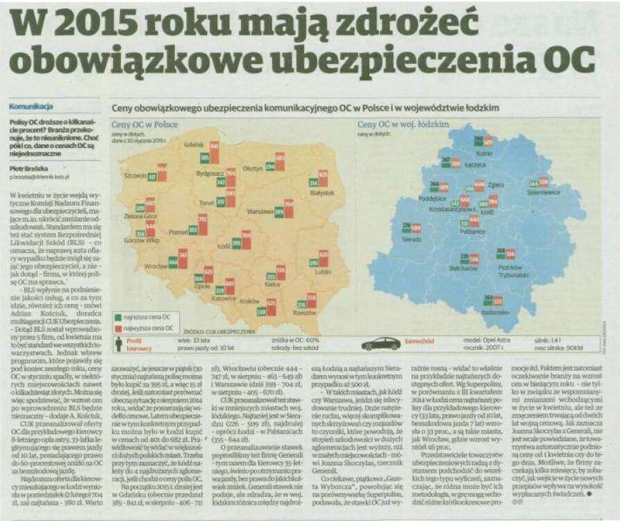 Ubezpieczenia komunikacyjne mają podrożeć w roku 2015. Czy jako kierowca zapłacisz dużo więcej za swoją polisę?