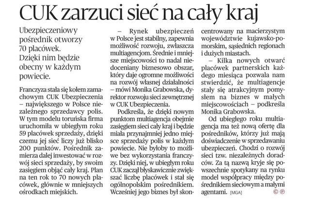 Rozwijamy się pełną parą! CUK Ubezpieczenia otwiera kolejne nowe placówki, aby nasze polisy były dostępne w całej Polsce.