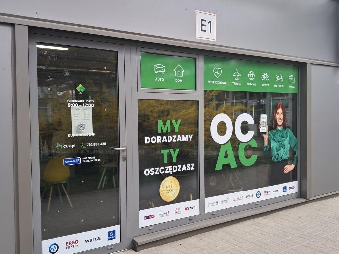 Ubezpieczenia - Poznań, Jagiellońskie 121 lokal E1  - CUK