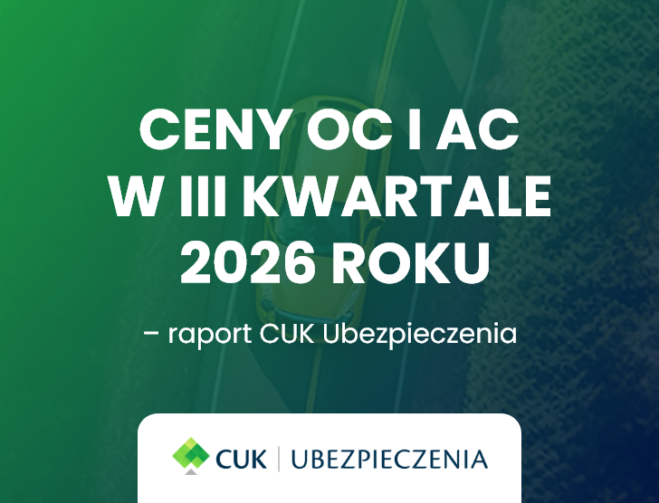 Ceny OC i AC w trzecim kwartale 2026 roku – raport CUK Ubezpieczenia